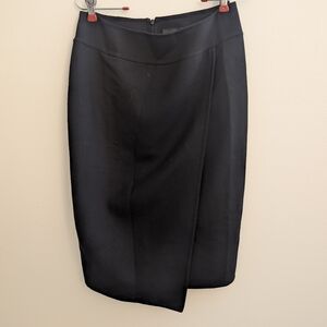 Donna Karan Black Asymmetrical Pencil Skirt | Size 4